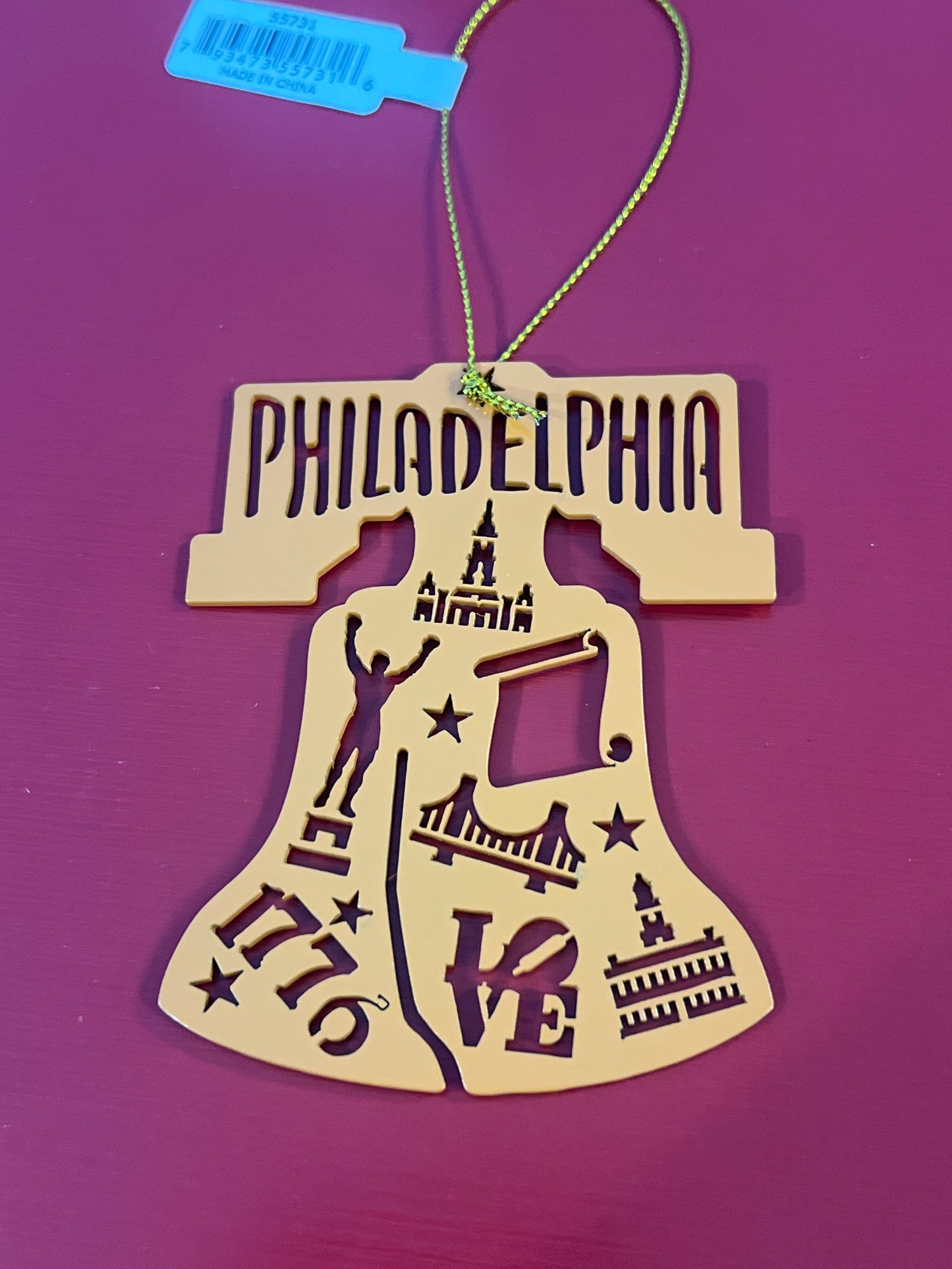 Philadelphia Christmas Ornament