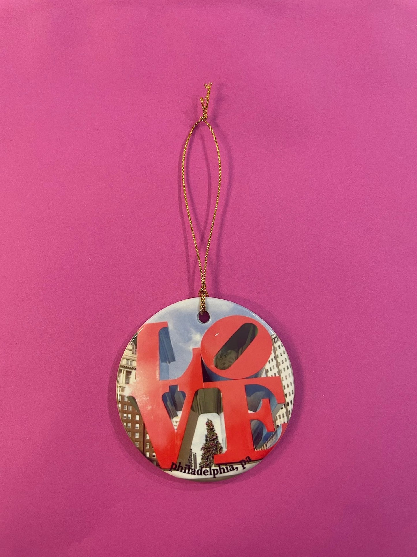 Philadelphia Love Christmas Ornament